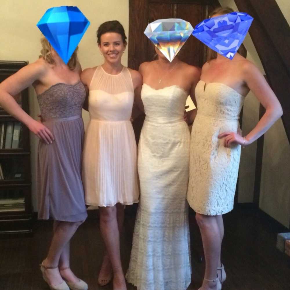 JCrew Megan Dress: Peach Silk Chiffon